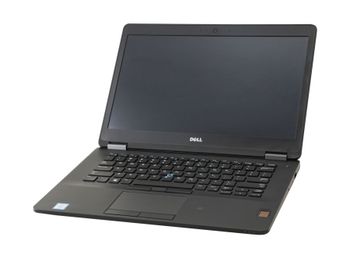 كمبيوتر محمول Dell Latitude e7470 سعة تخزين 256 جيجابايت SSD ذاكرة وصول عشوائي 8 جيجابايت Core i5-6300U من الجيل السادس شاشة FHD مقاس 14 بوصة ولوحة مفاتيح بإضاءة خلفية - أسود