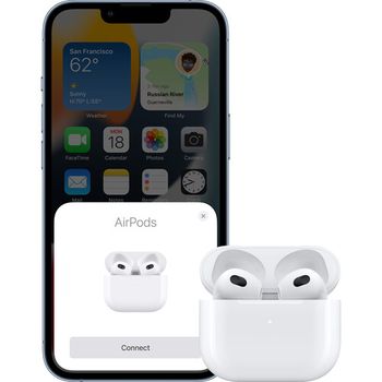 سماعات أذن Apple AirPods (الجيل الثالث) مع علبة شحن Magsafe (MME73LL/A) باللون الأبيض