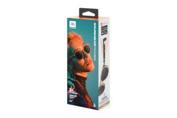 JBL Soundgear Frames Round - Slim, stylish sunglasses with JBL OpenSound technology, two mics for hands-free calls, and 8 hours of playtime - Amber