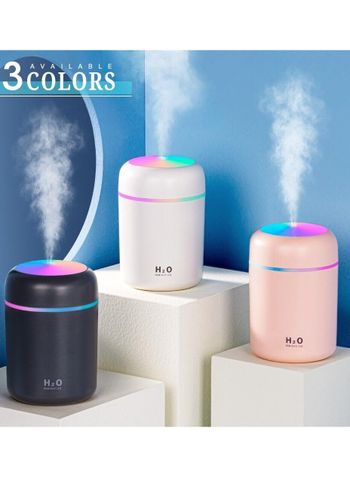 Portable Humidifiers H2O Mini with Colorful Light for Room, Bedroom, Office, Car (Multicolour)