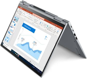 لينوفو ثينك باد X1 يوجا الجيل السادس  معالج Core™ i7-1185G7، سعة تخزين 512 جيجا بايت SSD، رام 16 جيجا بايت، 14 بوصة (1920 × 1200) شاشة تعمل باللمس ويندوز 10 برو قارئ FP للوحة المفاتيح بإضاءة خلفية - رمادي ستورم