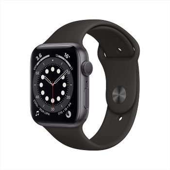 Apple Watch Series 6 (GPS, 44mm) - Space Grey Aluminum Case with Black Sport Band