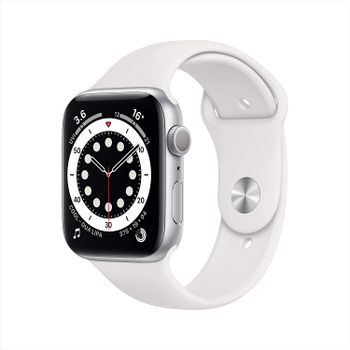 Apple Watch Series 6, 40mm, GPS, Silver Aluminum Case with White Sport Band