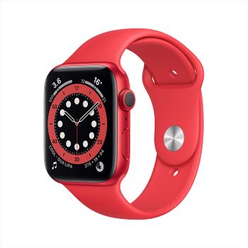 Apple Watch Series 6 GPS 44mm Aluminium Case with red band