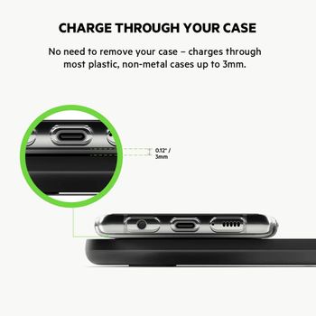 Belkin BoostCharge Wireless Charging Stand 15W (Qi Fast Wireless Charger for iPhone, Samsung, Pixel, more) - Black