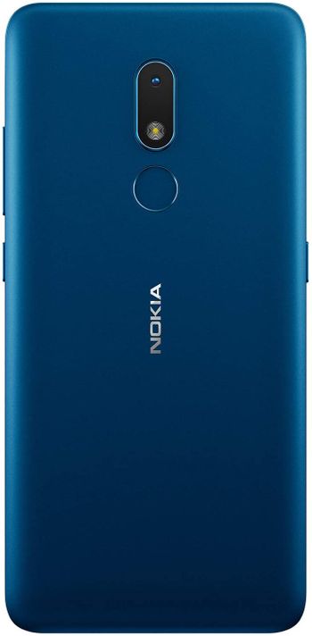 Nokia C3 5.99-inch Android 10 smartphone with all-day battery life, dependable design, 16GB, 8MP rear camera with flash and fingerprint sensor - Nordic Blue