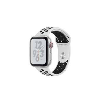 Apple Watch Series 4 Nike+ (44mm, GPS+Cellular) Silver Aluminum Case with Pure Platinum Black Nike Sport Band