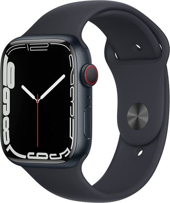 Apple Watch Series 7 (45mm, GPS) Midnight Aluminum Case with Midnight Sport Band