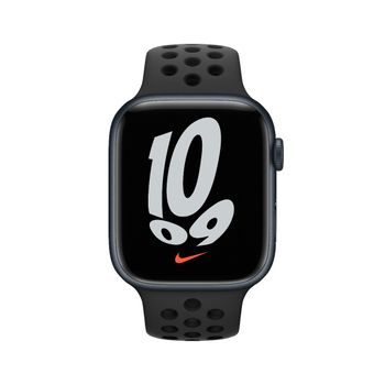 Apple Watch Nike Series 7 GPS, 41mm Midnight Aluminium Case with Anthracite Black Nike Sport Band