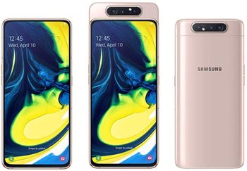 Samsung Galaxy A80 Single SIM 128GB 8GB RAM 4G LTE -Gold