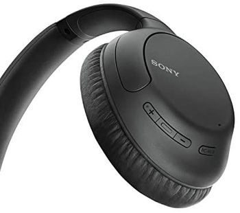 Sony WH-CH710N Noise Cancelling Wireless Headphones : Bluetooth Over The Ear Headset with Mic for Phone-Call, 35 Hours Battery Life, Quick Charge and Google Assitant - Black