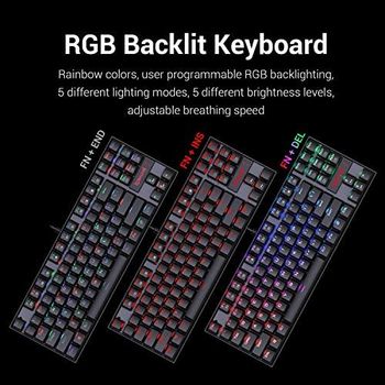 Redragon Redragon K552-RGB KUMARA RGB LED Backlit Mechanical Gaming Keyboard (Black)