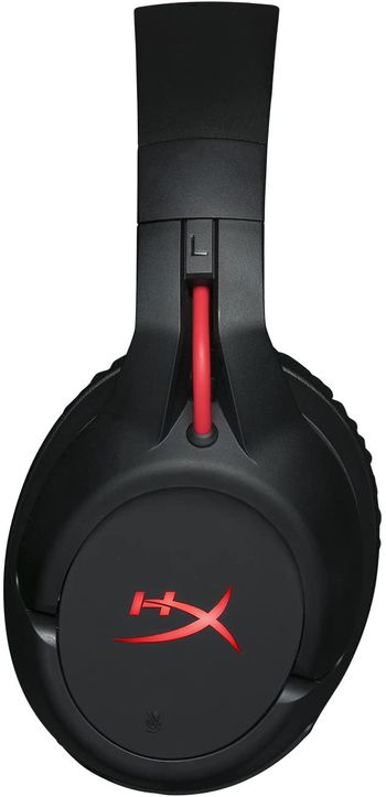 HyperX Cloud Flight - Wireless Gaming Headset, Long Lasting Battery up to 30 Hours, Detachable Noise Cancelling Microphone, Red LED Light, Comfortable Memory Foam, Works with PC, PS4 & PS5