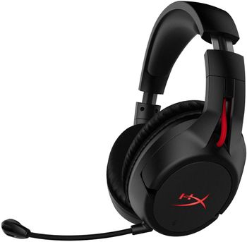 HyperX Cloud Flight - Wireless Gaming Headset, Long Lasting Battery up to 30 Hours, Detachable Noise Cancelling Microphone, Red LED Light, Comfortable Memory Foam, Works with PC, PS4 & PS5