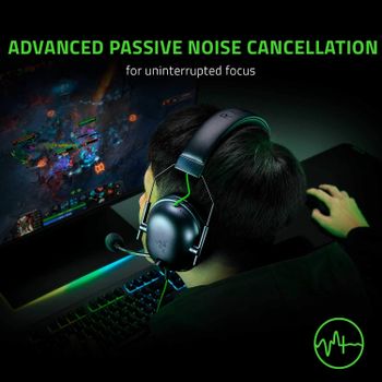 Razer BlackShark V2 X Gaming Headset, 7.1 Surround Sound Capable, 50mm Drivers, Memory Foam Cushion, for PC, PS4, Nintendo Switch, 3.5mm Headphone Jack - Classic Black - RZ04-03240100-R3M1