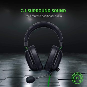 Razer BlackShark V2 X Gaming Headset, 7.1 Surround Sound Capable, 50mm Drivers, Memory Foam Cushion, for PC, PS4, Nintendo Switch, 3.5mm Headphone Jack - Classic Black - RZ04-03240100-R3M1