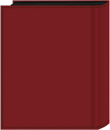 Pioneer Photo 208-Pocket Bright Red Sewn Leatherette Photo Album with Silvertone Metal I.D. Plate for 4 by 6-Inch Prints