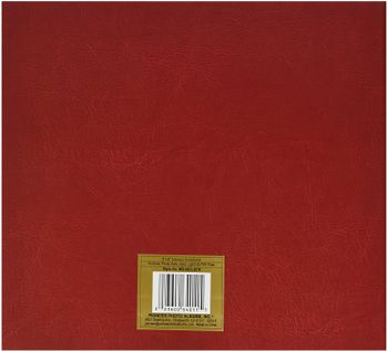 Pioneer Photo Albums Scrapbook & Embossed Script Cover with Frame Cut Out, 8 x 8", 10 Sheets - Red