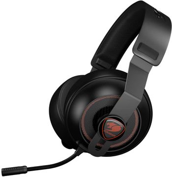 Cougar Gaming Headset Phontum Essential Stereo, Driver 40mm, Inseparable Microphone Type, 3.5mm Connector, Compatible with PS5, XBOX & PC - Black