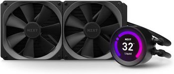 NZXT Kraken X53 RGB 240mm - RL-KRX53-R1 - AIO RGB CPU Liquid Cooler - Rotating Infinity Mirror Design - Improved Pump - Powered By CAM V4 - RGB Connector - Aer RGB V2 120mm Radiator Fans (2 Included)-Multicolor