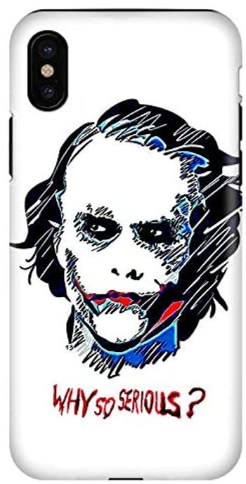 Stylizedd iPhone XS/iPhone X Tough Pro Matte Case Cover Matte Finish - Why So Serious /Multi Colour/One Size