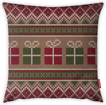 Mon Desire Double Side Printed Decorative Throw Pillow Cover, Multi-Colour, 44 x 44 cm, MDSYST3294