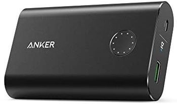 Anker 10050 mAh PowerCore+ Portable Power Bank with Quick Charge 3.0, Black