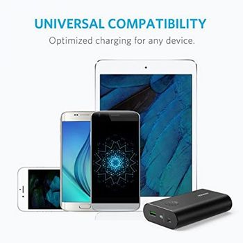 Anker 10050 mAh PowerCore+ Portable Power Bank with Quick Charge 3.0, Black