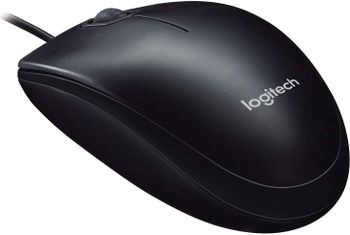 Logitech M90 Wired USB Mouse, 1000 DPI Optical Tracking, Ambidextrous PC / Mac / Laptop -One -Size Black