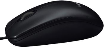 Logitech M90 Wired USB Mouse, 1000 DPI Optical Tracking, Ambidextrous PC / Mac / Laptop -One -Size Black