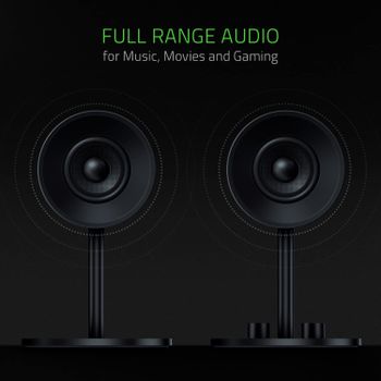 Razer Nommo 2.0 PC Speakers with Full Range Sound - RZ05-02450100-R3W1, Black