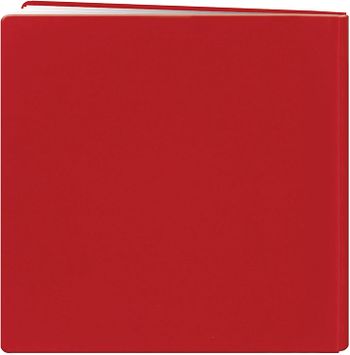 Pioneer DSL12RD 12 Inch by 12 Inch Snapload Fabric Cover with Ribbon Trim Memory Book, Red