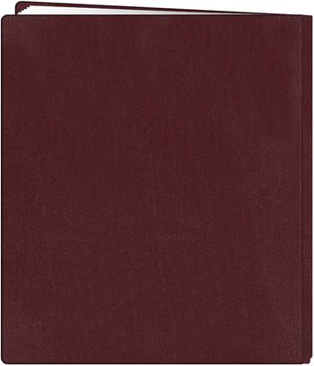 Pioneer FTM15-60271 12 Inch by 15 Inch Postbound Family Treasures Deluxe Fabric Memory Book, Rich Bordeaux