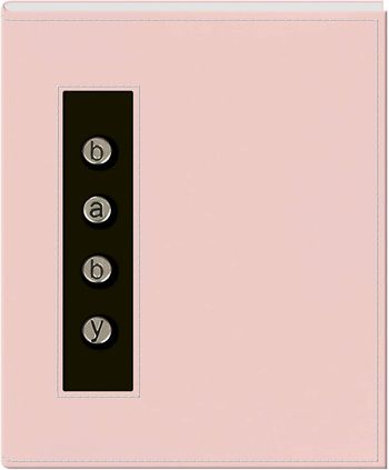 Pioneer BMB-46BP Metal Button "Baby" Sewn Leatherette Cover Brag Album, Baby Pink