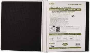 Pioneer FTM-811L/W Photo Albums 20-Page Family Treasures Deluxe White Bonded Leather Cover Scrapbook for 8.5 x 11-Inch Pages