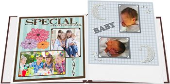 Pioneer Baby Owl Printed Design Post Bound Scrapbook Album 12"X12"-Brown