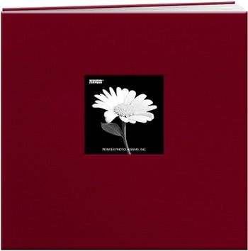 Pioneer 023602636538 12-Inch Fabric Frame Scrapbook, Wildberry Purple, 12"x12"