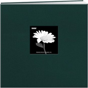 Pioneer MB88CB-FN/MT Book Cloth Cover Post Bound Album, 8 by 8-Inch, Majestic Teal ( Green and Blue )