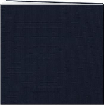 Pioneer 12-Inch by 12-Inch Book Cloth Cover Postbound Album with Window, Cobalt Blue