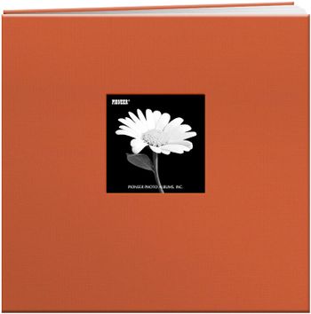 Pioneer MB10CB-FS/CG 12-Inch by 12-Inch Book Cloth Cover Postbound Album with Window, Citrus Green