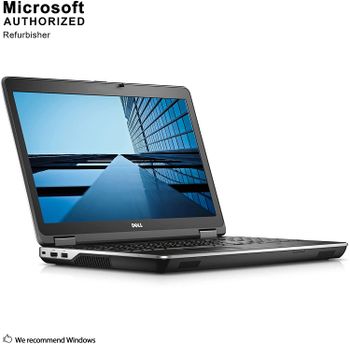 Dell Latitude E6540 15.6 - Notebook Intel Core i5-4th Generation، 4GB RAM، 500GB HDD، DVDRW، WLAN، Bluetooth، Webcam، Intel Graphics، ENG KB، Windows - أسود / فضي