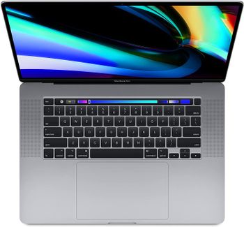 لاب توب Apple Macbook Pro Touch Bar و Touch ID MVVK2LL / A (2019) - Intel Core i9 ، 2.3 جيجاهرتز ، 16 بوصة ، 1 تيرابايت SSD ، 16 جيجابايت رام ، AMD Radeon Pro 5500M-4GB ، ENG-KB ، رمادي فلكي