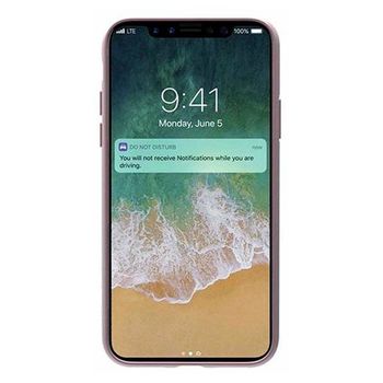 جراب Cygnett Urban Shield من ألياف الكربون لهاتف iPhone X - ذهبي وردي