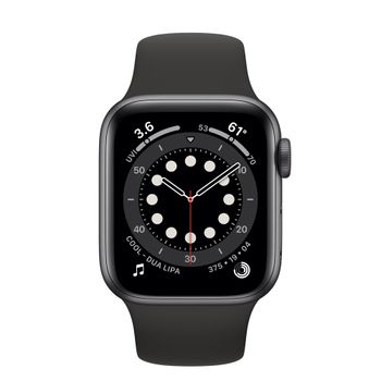 Apple Watch Series 6 (GPS, 44mm) - Space Grey Aluminum Case with Black Sport Band