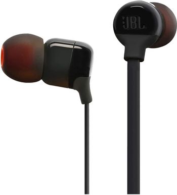 JBL Tune 110 in-Ear Headphones with Mic (Black)