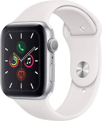 Apple Watch Series 5, 44mm, GPS + Cellular, Space Gray Aluminum with Black Sport Band