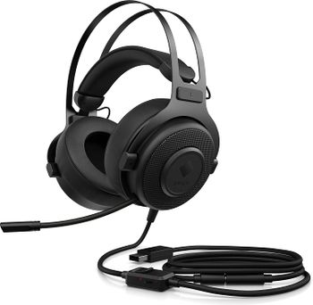 HP OMEN Blast Headset, Head-band, 1.2 m cord ,powered by 7.1 Surround Sound, Black (1A858AA)