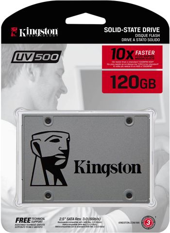 Kingston SUV500/120G SSD UV500 SATA3 2.5 Inch Stand-Alone Drive - Grey