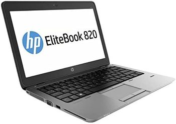 HP EliteBook 820 G1 / 12.5 Inch Display / Intel Core i5-4300U CPU / 1.90GHz / 8GB RAM / 180GB SSD, Silver / Black / ENG ARA Keyboard