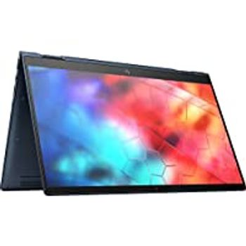 HP Elite Dragonfly FHD, Touch screen 13.3 inches LED Convertible Ultrabook - Intel i7-8565u , 1.8GHz, 16GB RAM, 512GB SSD, Intel UHD Graphics 620, Windows 10 Pro -  Eng/Arabic Keyboard Blue